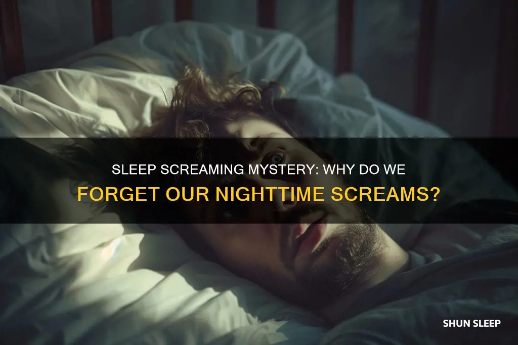 why do you scream in your sleep without remembering