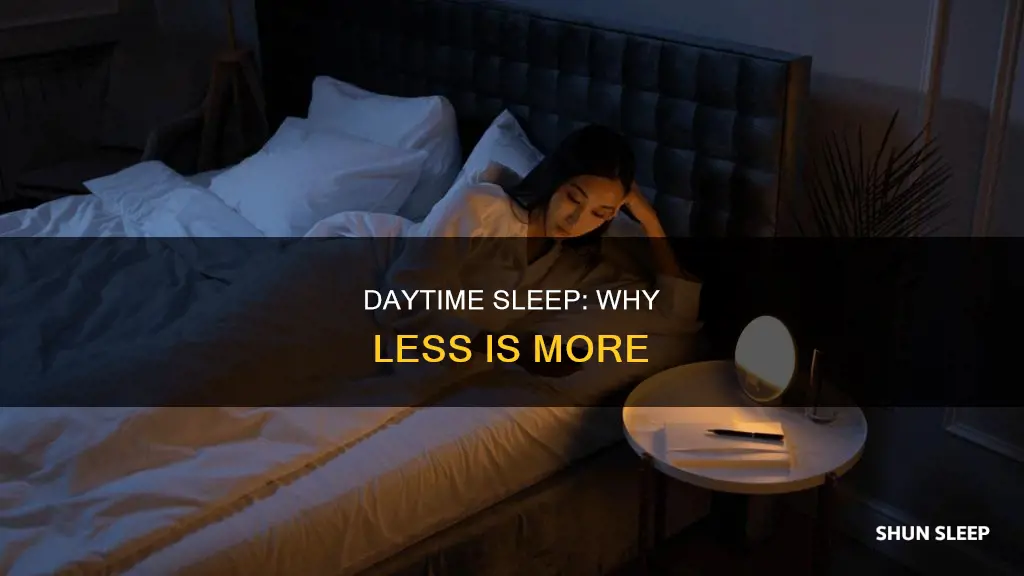 why do you sleep less during the day