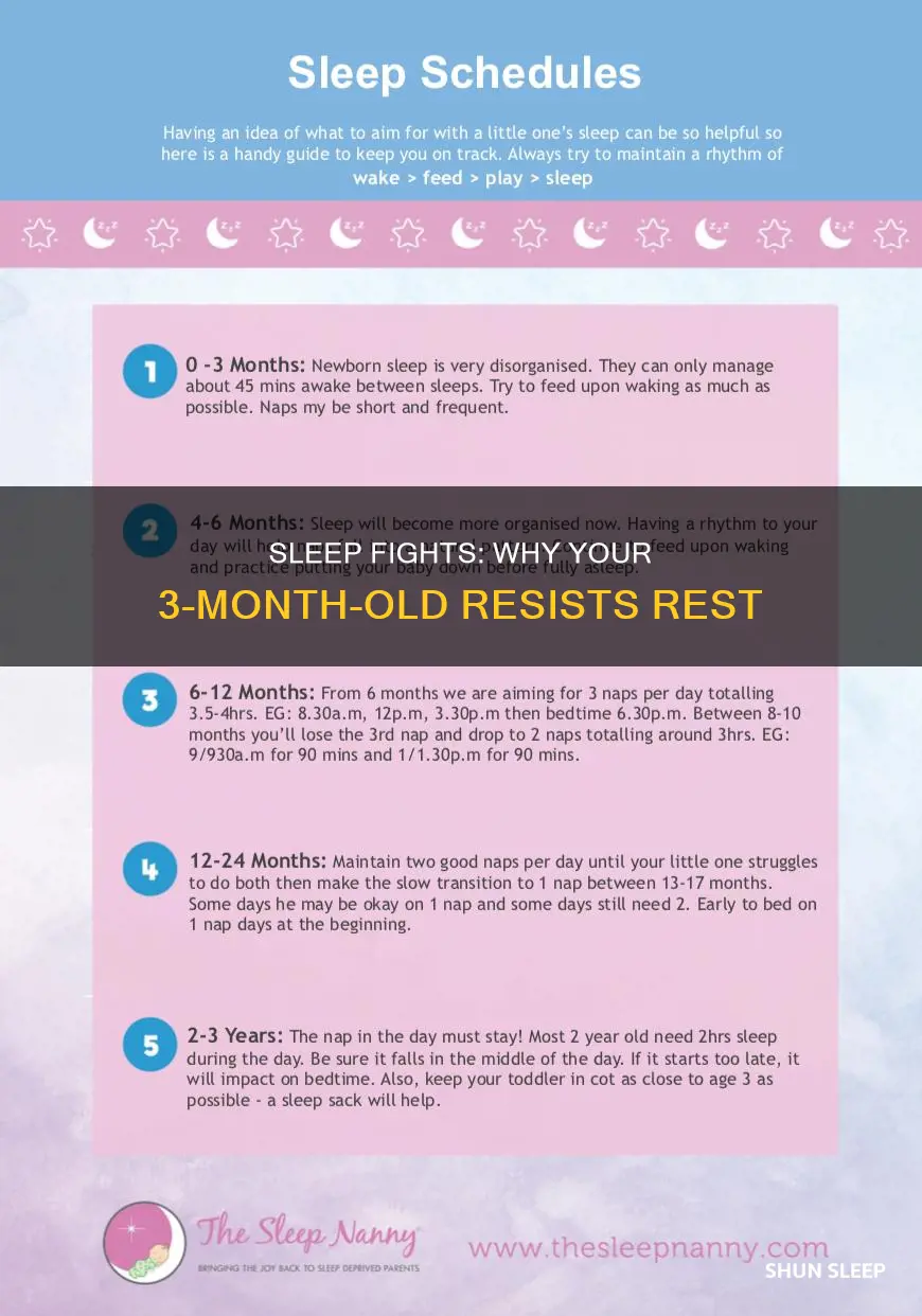 why does 3 month old fighting sleep