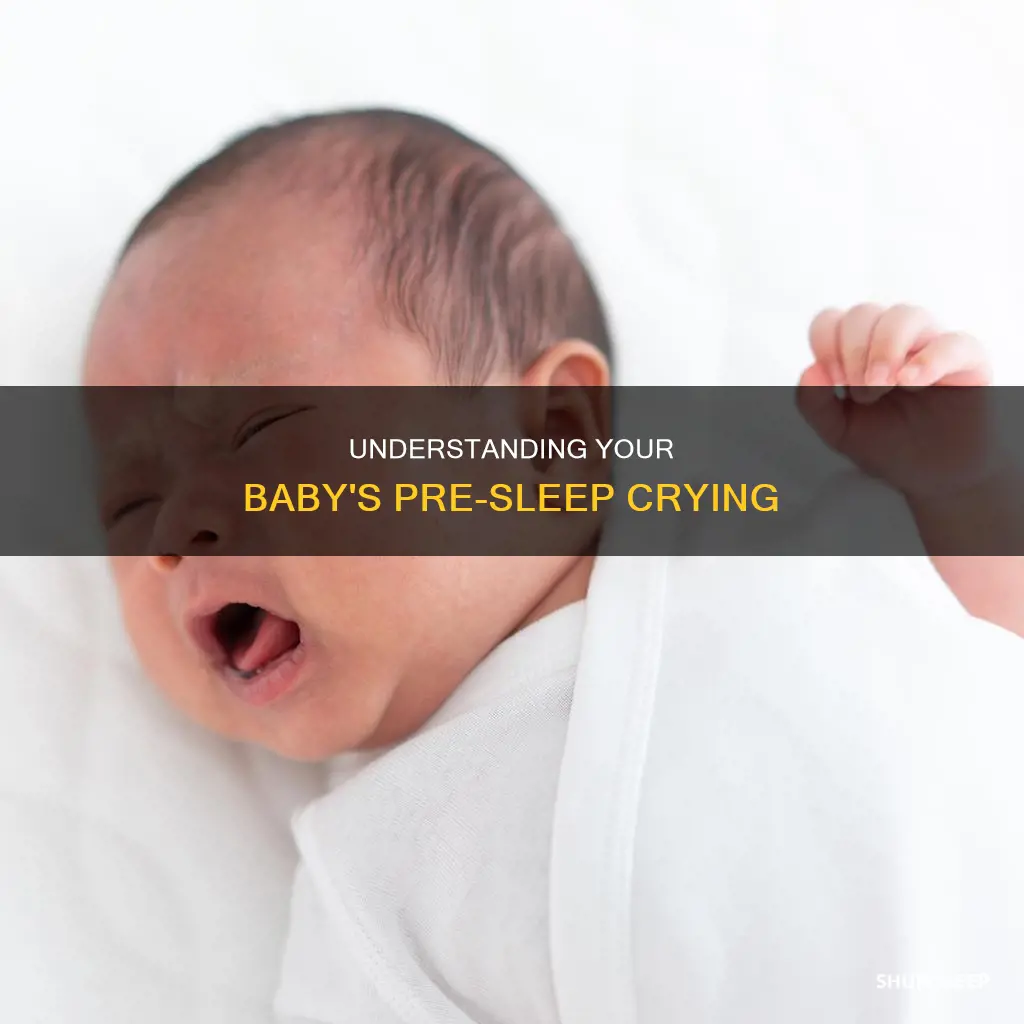 why does 4 month old cry before sleep