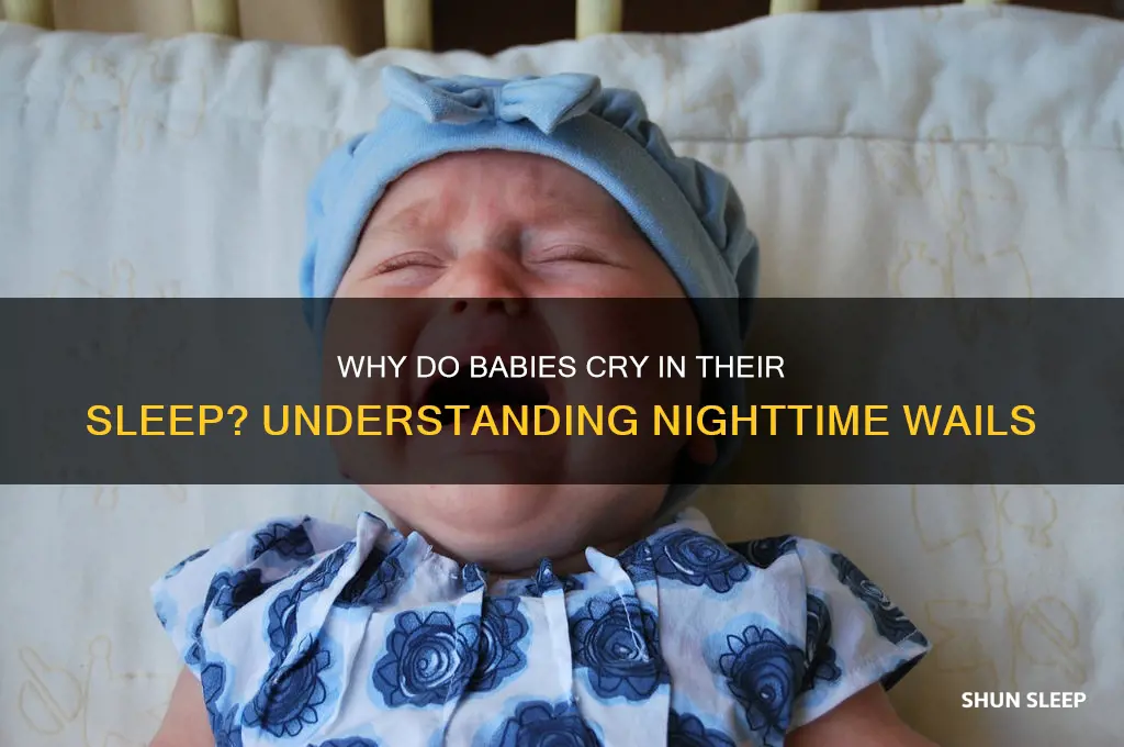 why does baby cry out in her sleep