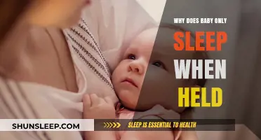 Why Babies Sleep Only When Held: Understanding the Comfort Connection