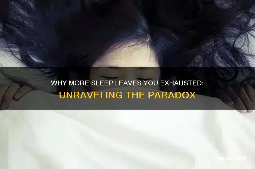 why does getting more sleep exhaust me