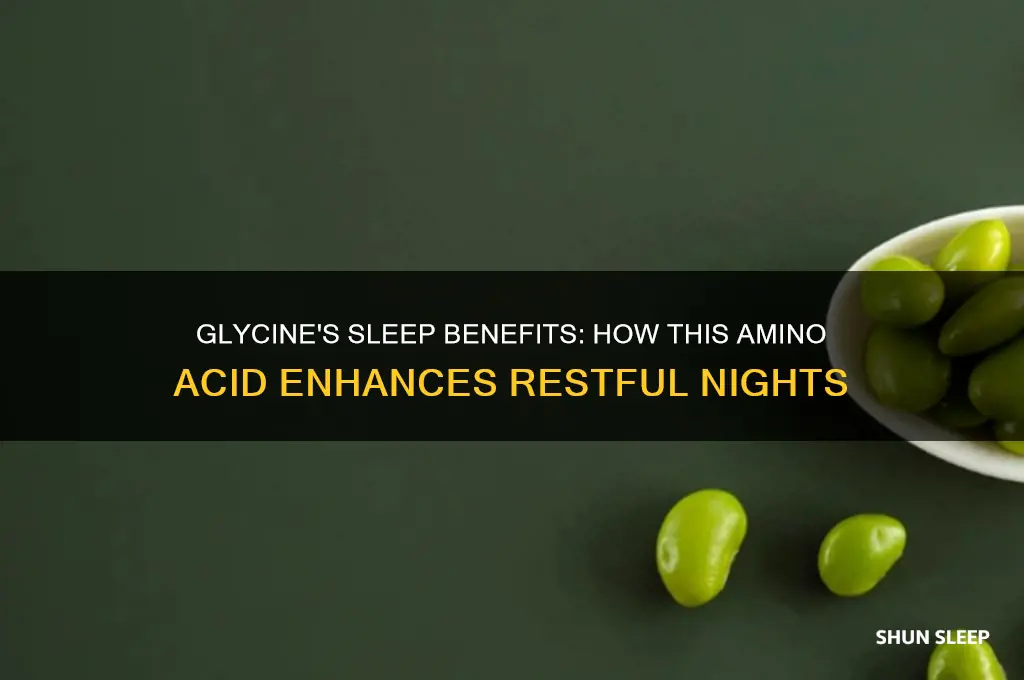 why does glycine help with sleep