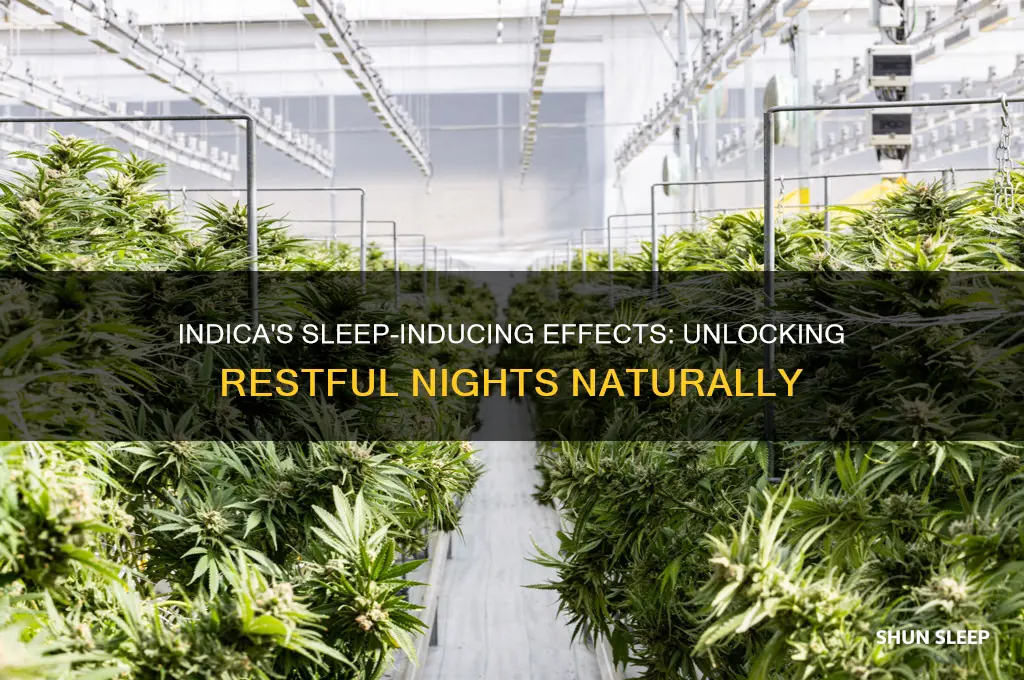 why does indica help you sleep
