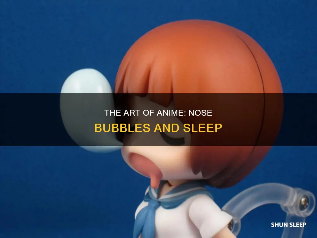 why does japanese anime use bubble from nose for sleep