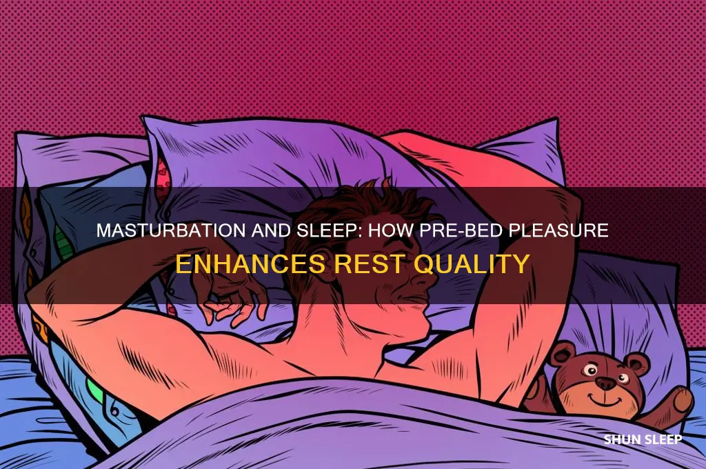 why does jerking off before bed help you sleep