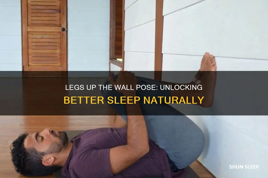 why does legs up the wall help with sleep