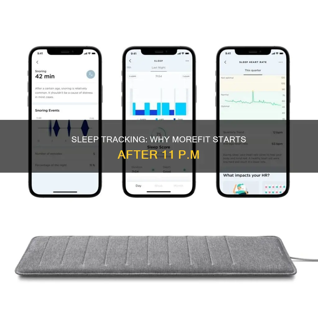why does morefit track sleep after 11pm