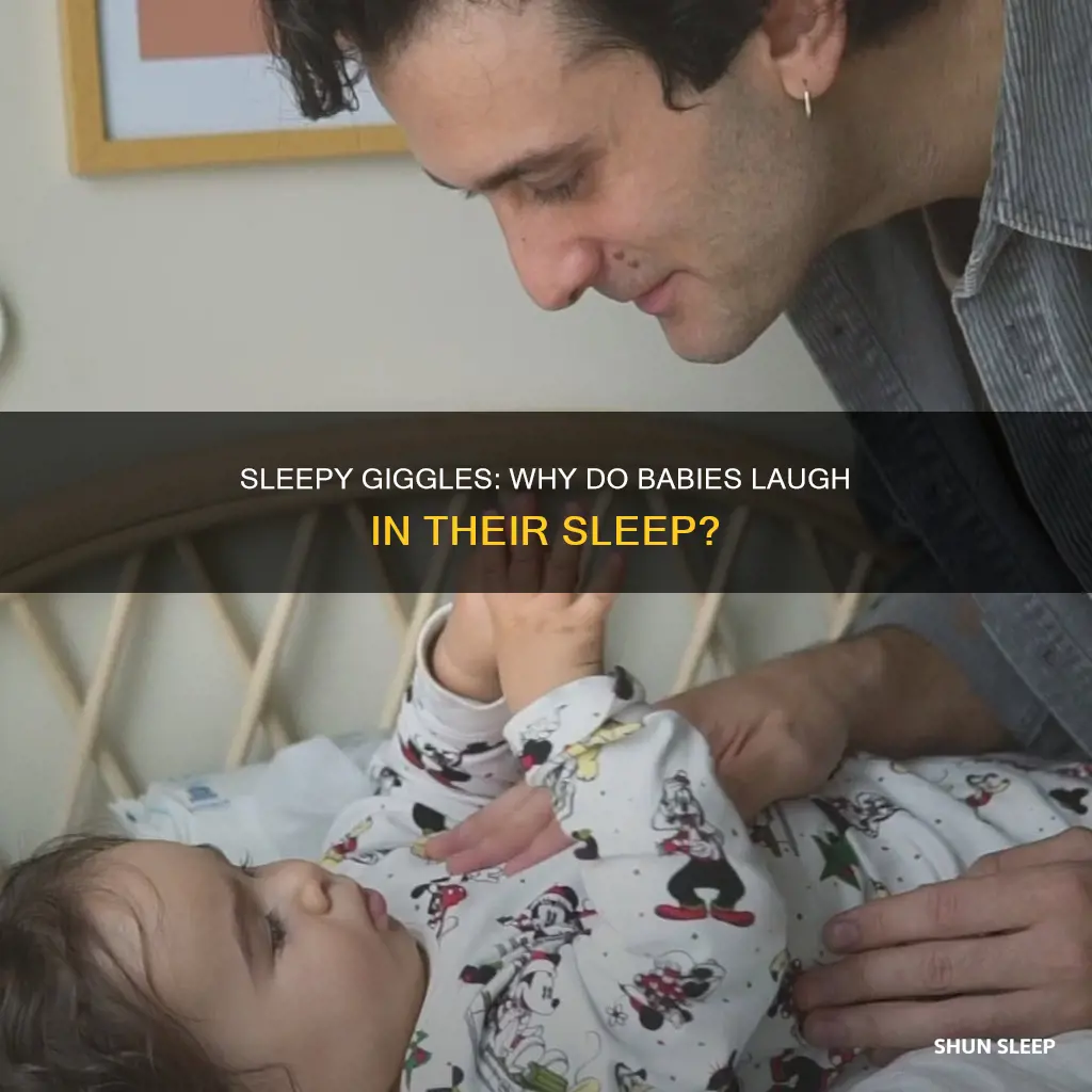 why does my 1 year old laugh in his sleep