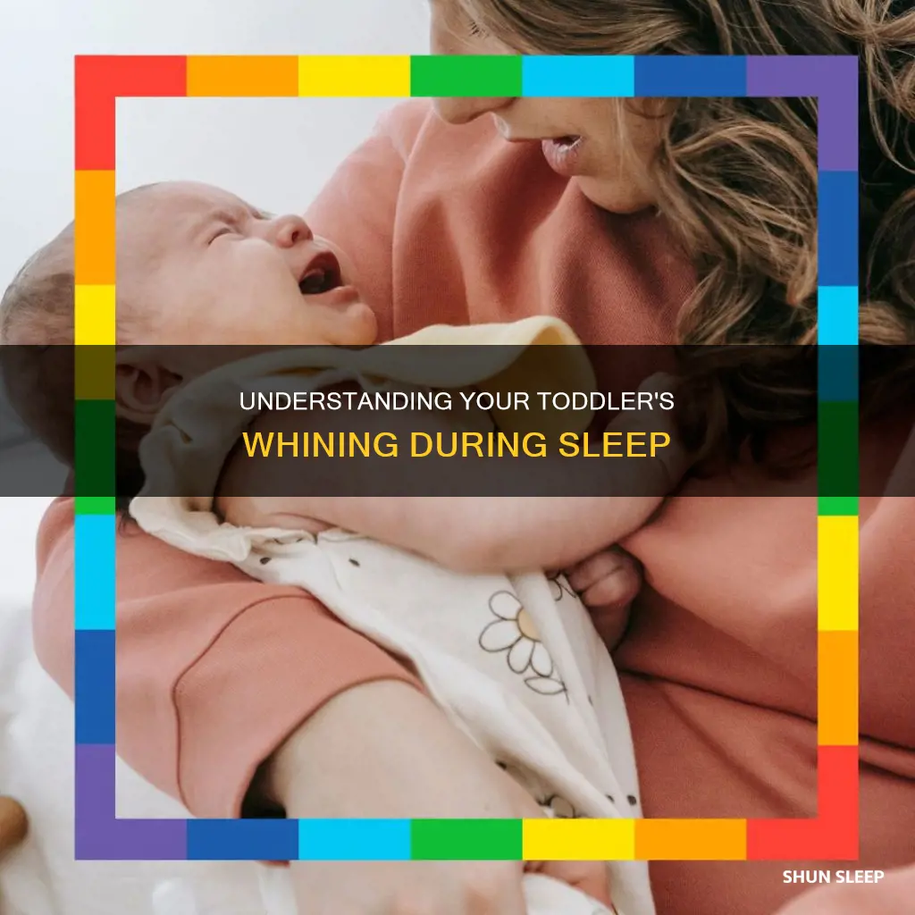 why does my 1 year old whine in his sleep