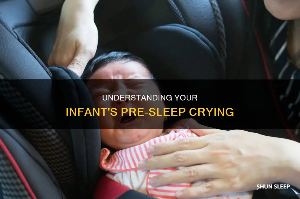 why does my 3 month old cry before sleep