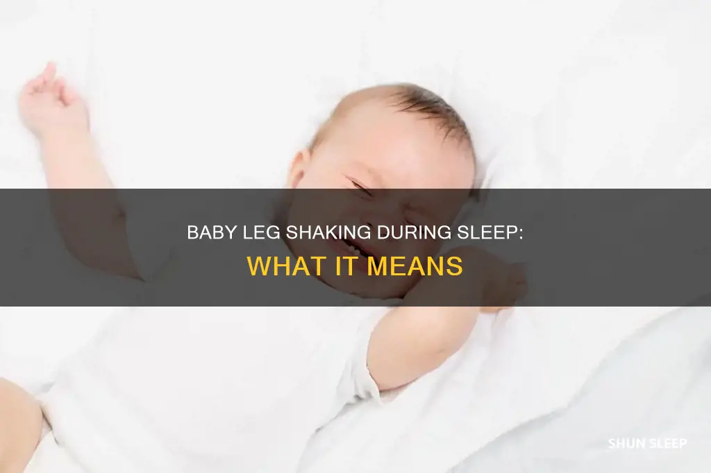 why does my 3 month old leg shake when sleeping