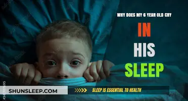 Sleep-crying: Why does my 6-year-old weep at night?