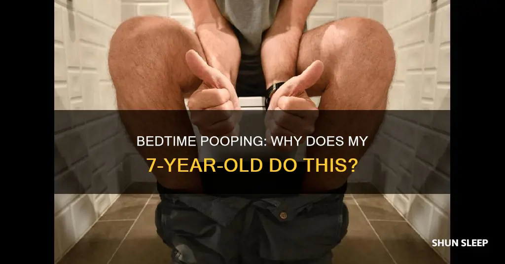 why does my 7 year old poop in his sleep