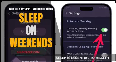 Apple Watch Sleep Tracking: Weekends Off?