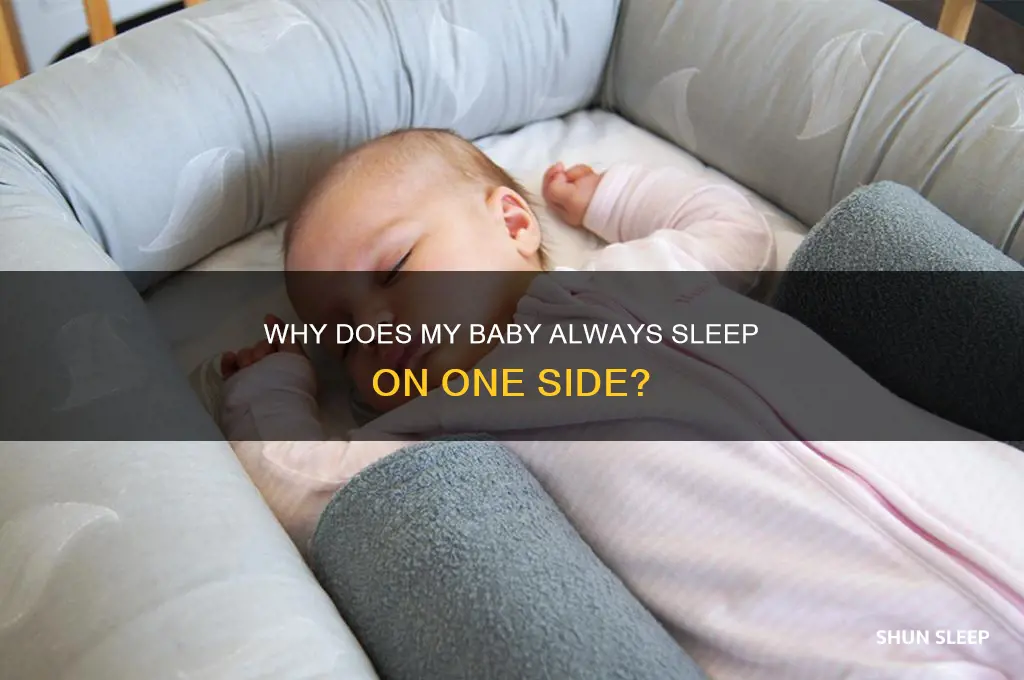 why does my baby always sleep on one side