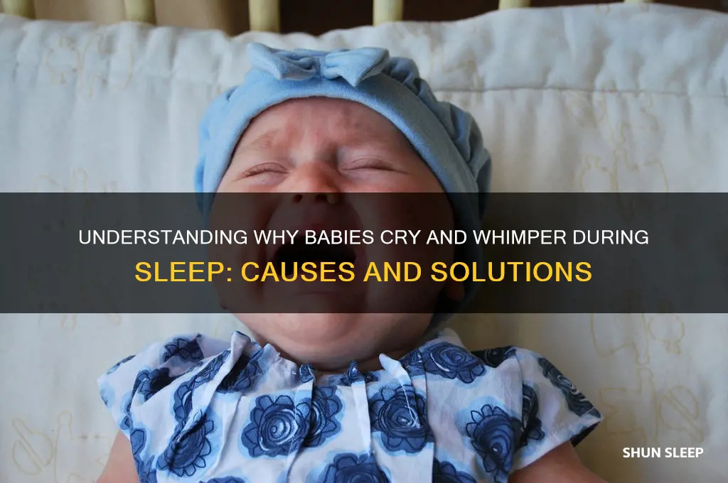why does my baby cry and whimper in her sleep