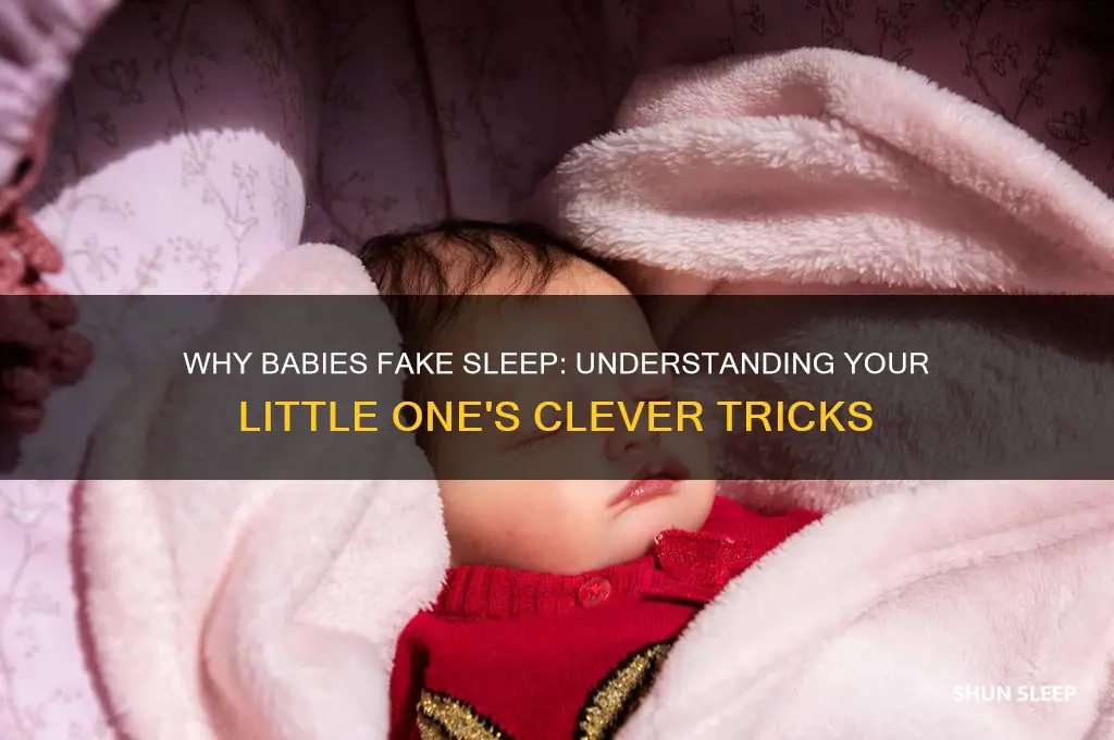 why does my baby fake sleep