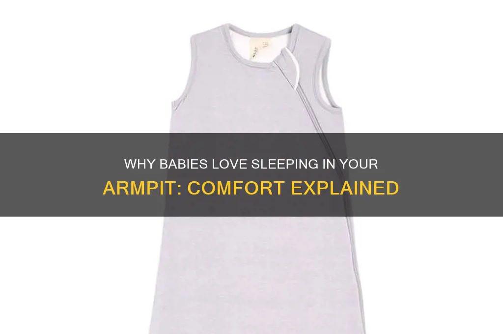 why does my baby like to sleep in my armpit