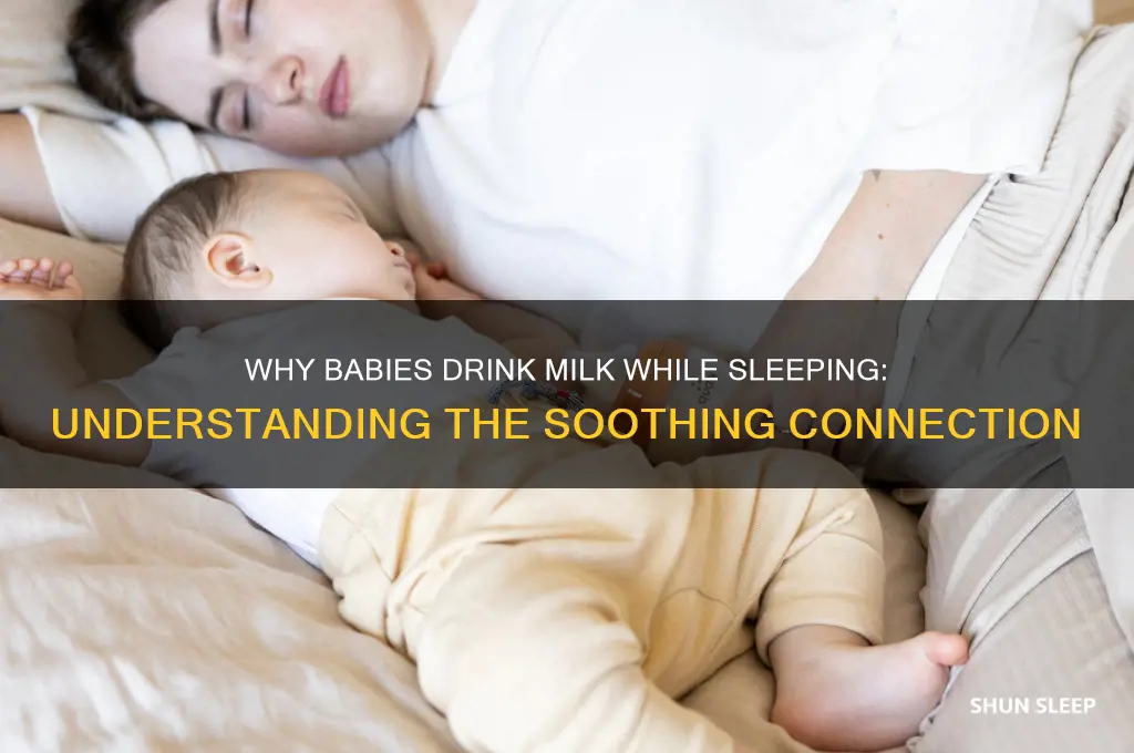 why does my baby only drink milk when sleeping