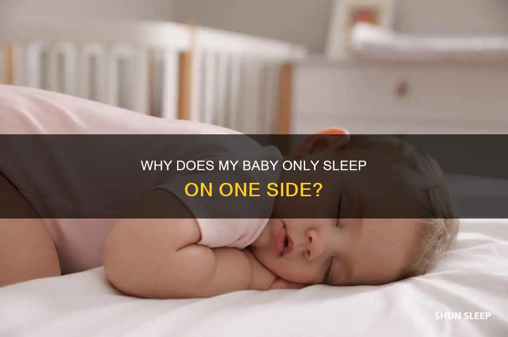 why does my baby only sleep on one side