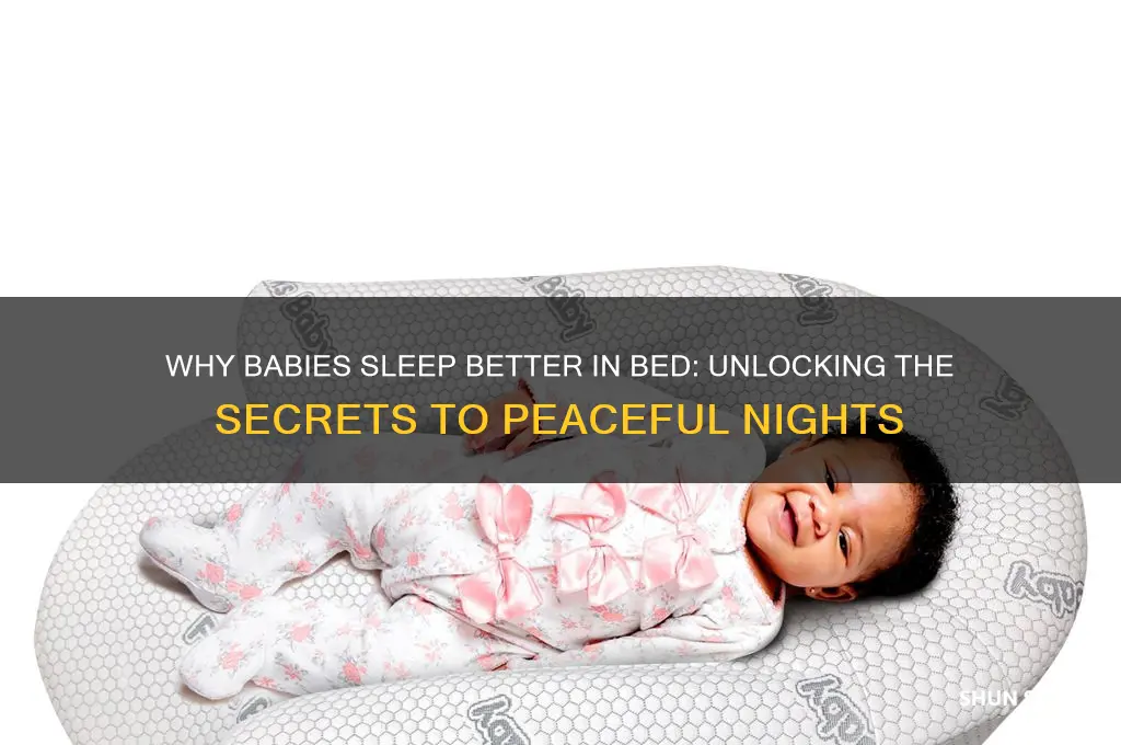 why does my baby sleep better in bed