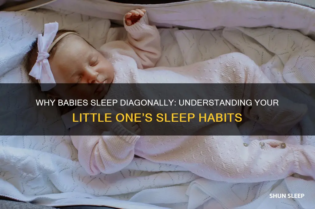 why does my baby sleep diagonally