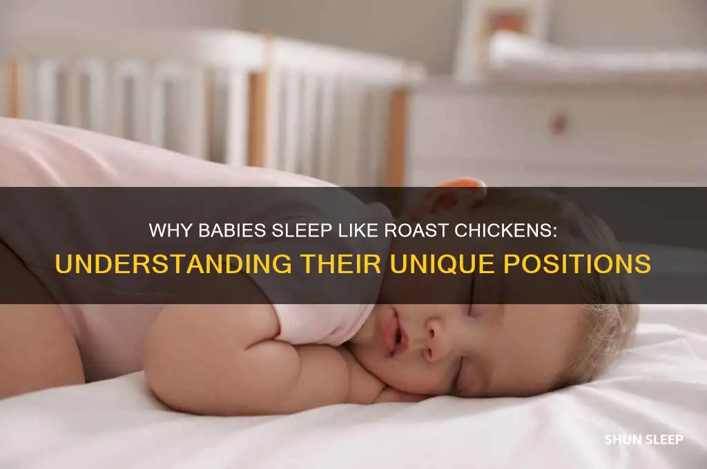 why does my baby sleep like a roast chicken