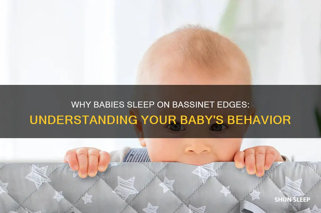 why does my baby sleep on the edge of bassinet