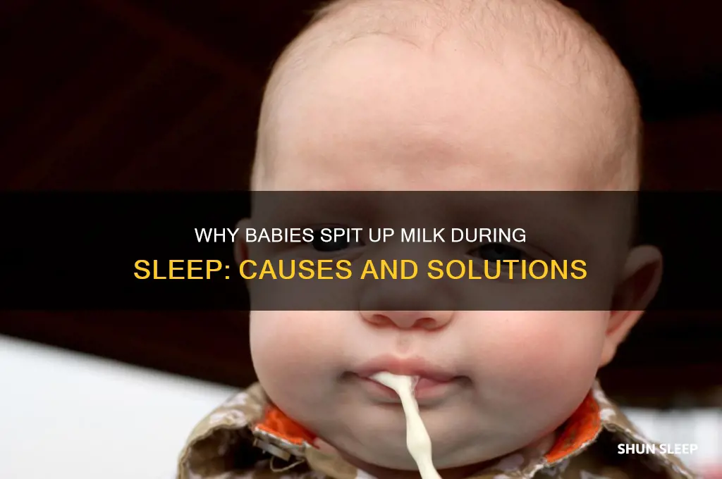 why does my baby spit up milk while sleeping