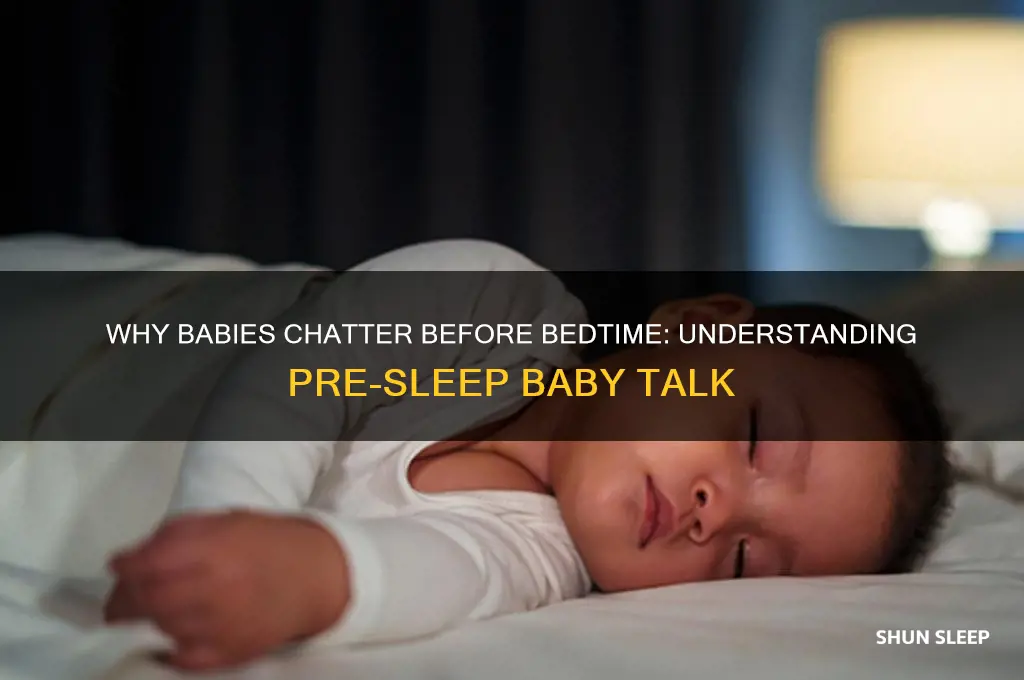 why does my baby talk before sleeping