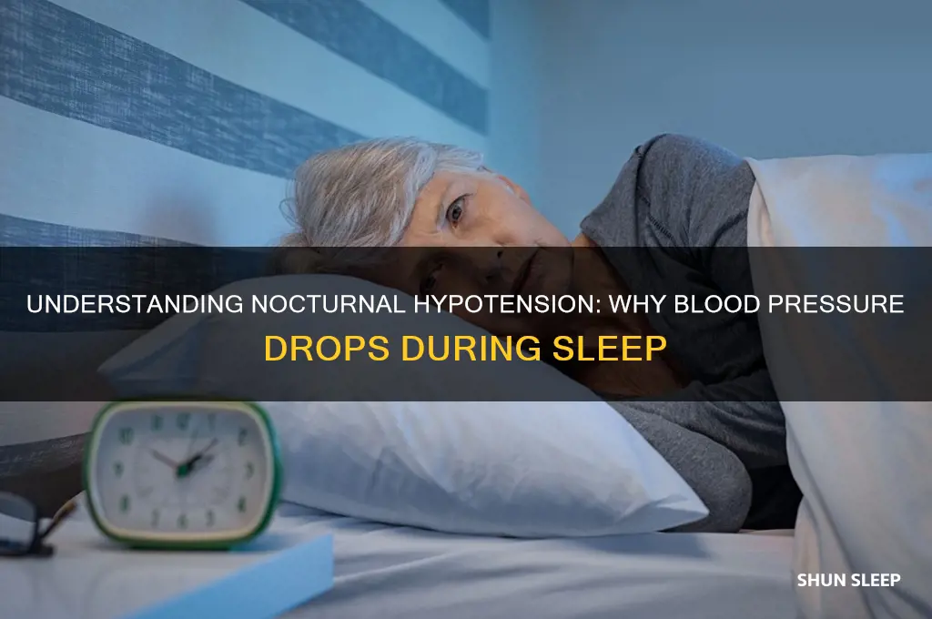 why does my blood pressure get low when i sleep