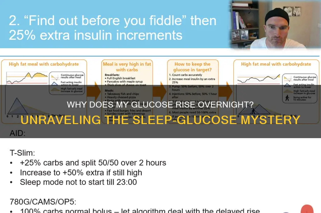 why does my glucose get higher while i sleep
