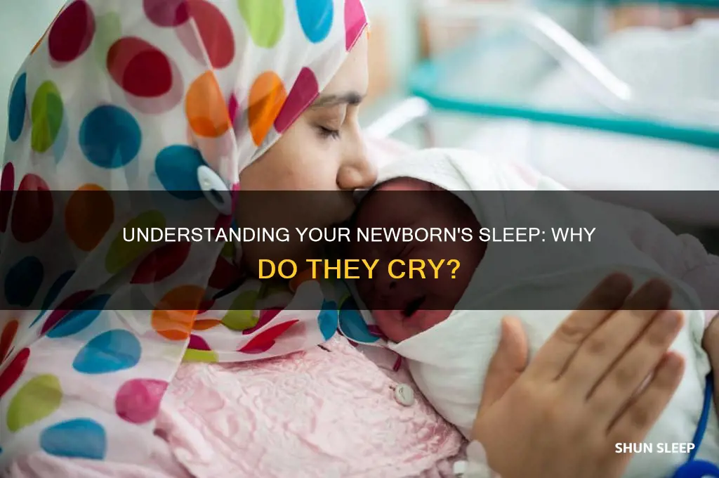 why does my newborn cry out in her sleep