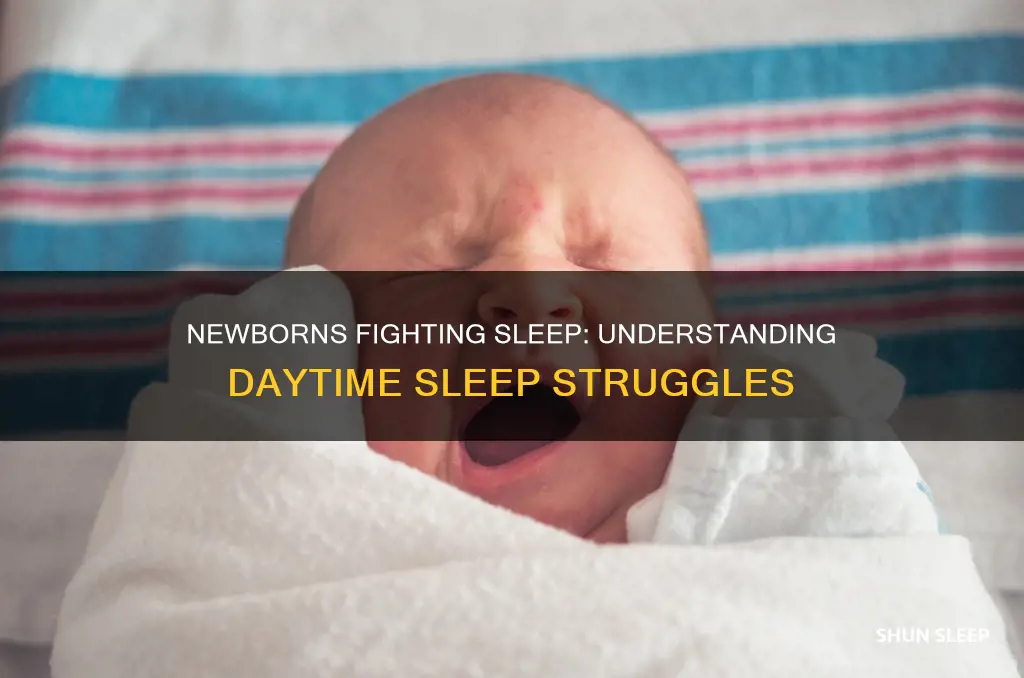 why does my newborn fight sleep during the day