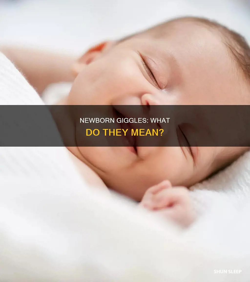 why does my newborn giggle in her sleep