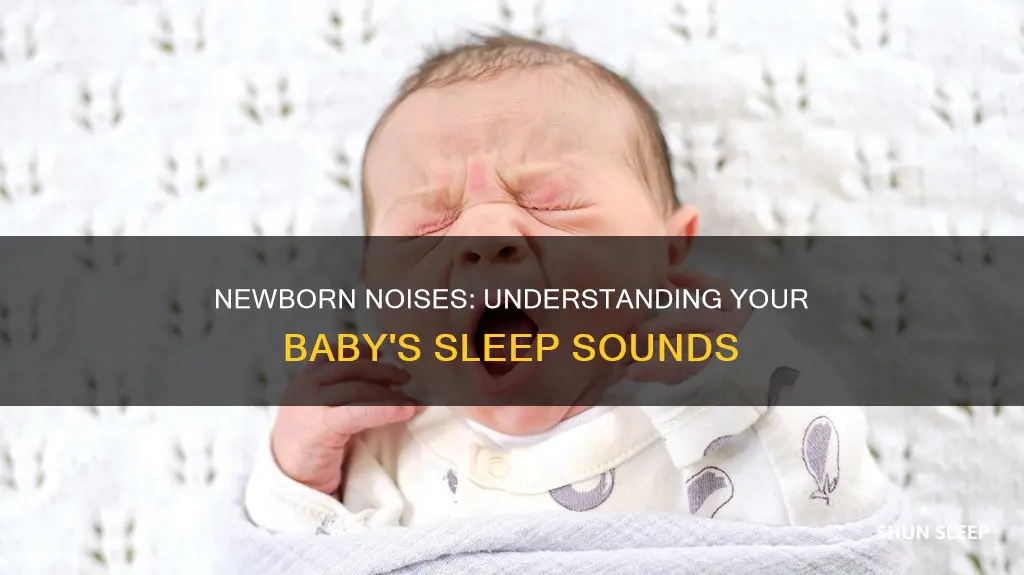 why does my newborn keep making noises while sleeping