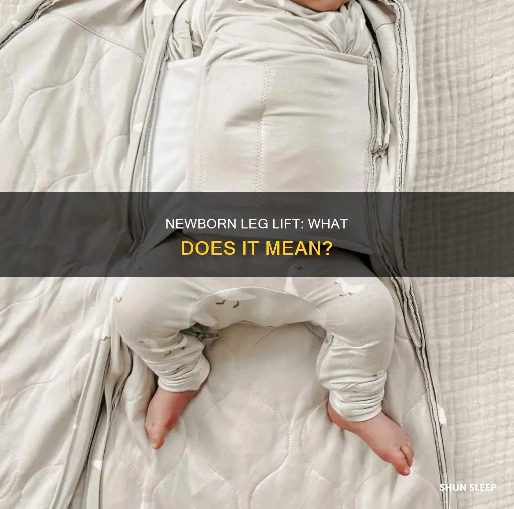 why does my newborn lift her legs while sleeping