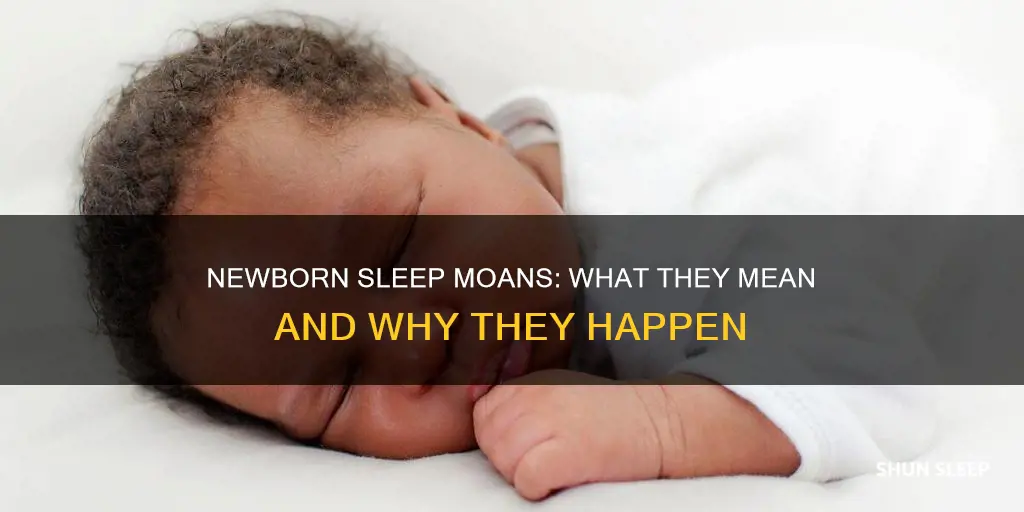 why does my newborn moans in his sleep