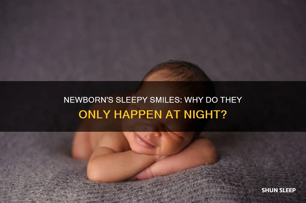 why does my newborn only smile in her sleep