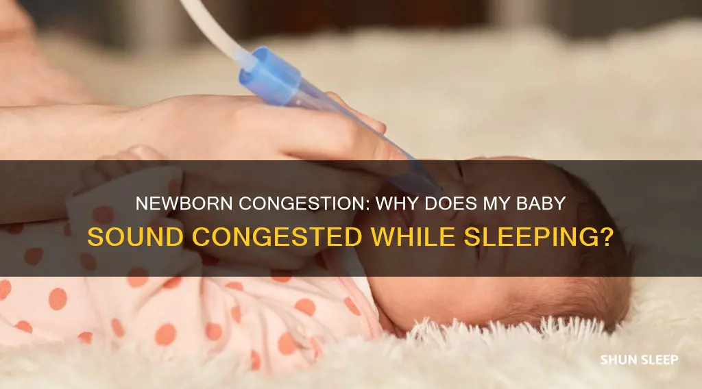 why does my newborn sound congested when sleeping