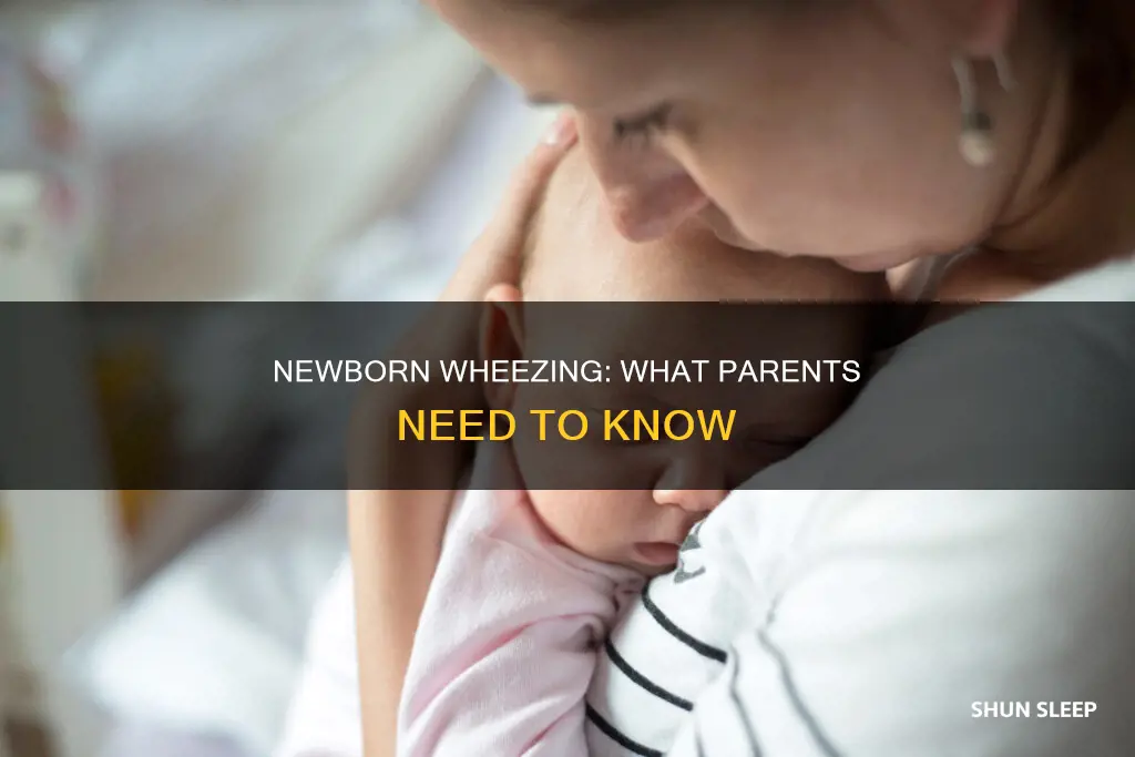 why does my newborn wheeze in her sleep