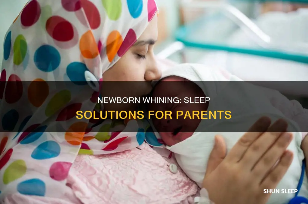 why does my newborn whine in her sleep