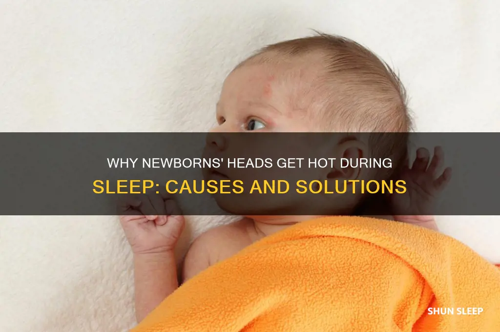 why does my newborns head get hot when she sleeps