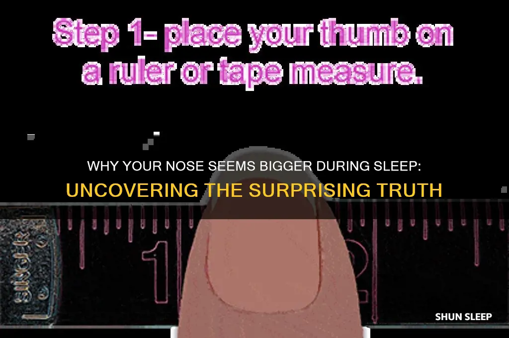 why does my nose get bigger when i sleep