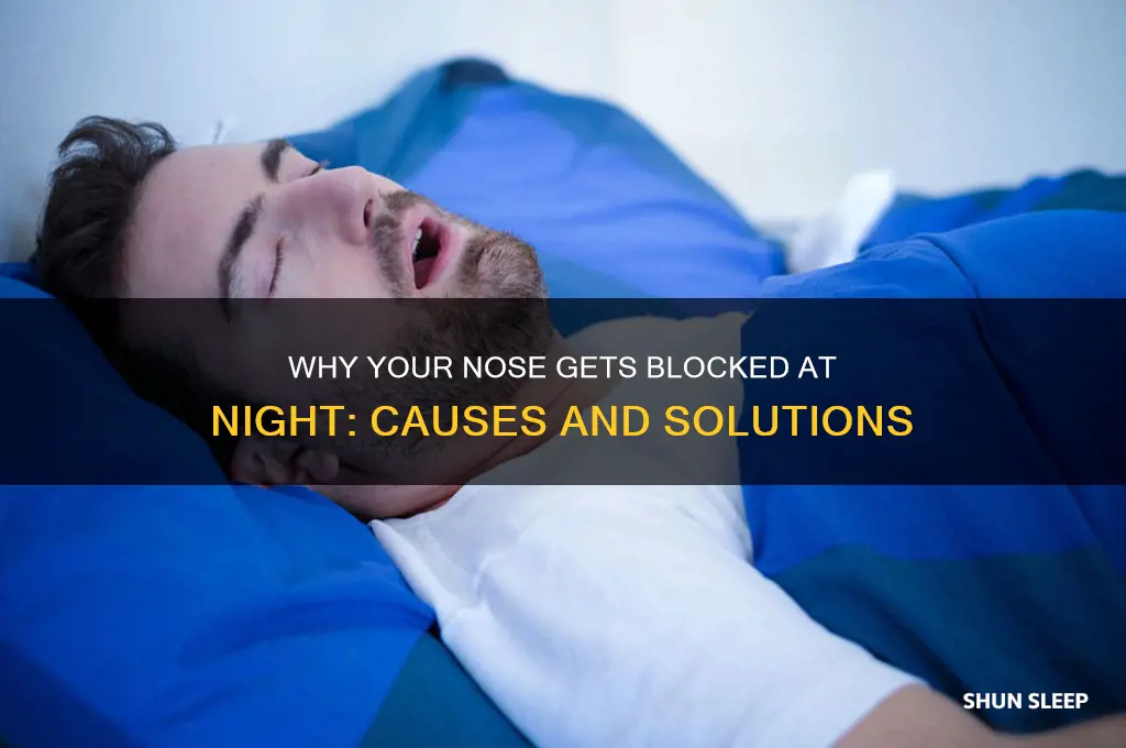 why does my nose get blocked when sleeping