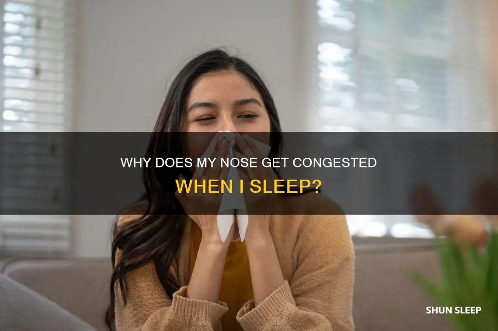 why does my nose get congested when i sleep