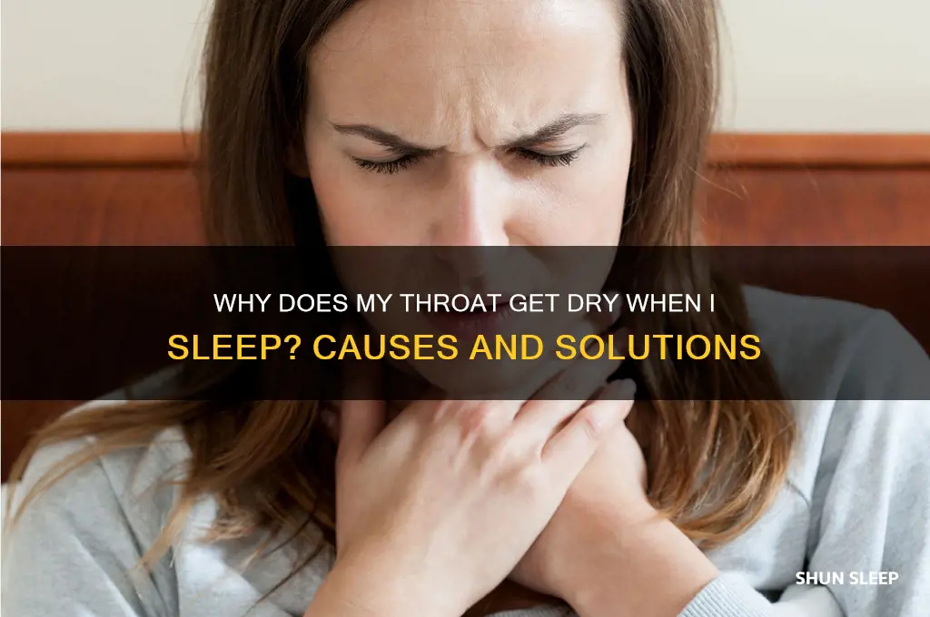 why does my throat get dry when i sleep