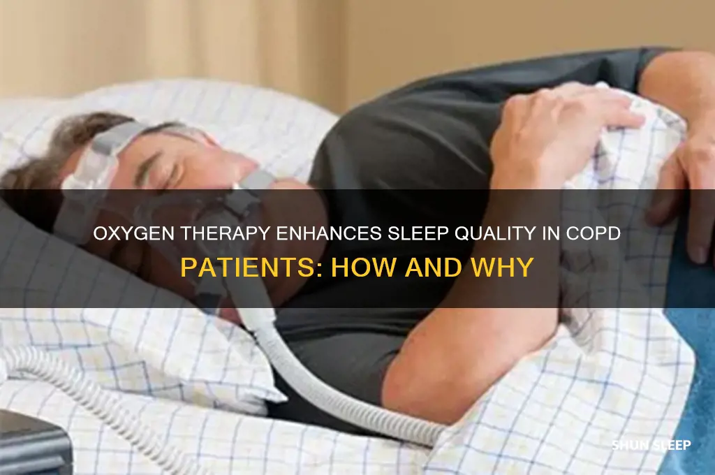why does oxygen help copd paients sleep